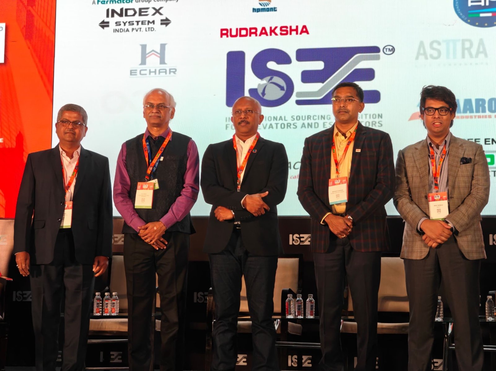 Krish Theobald on a panel at ISEE, the International Sourcing Exposition for Elevators and Escalators