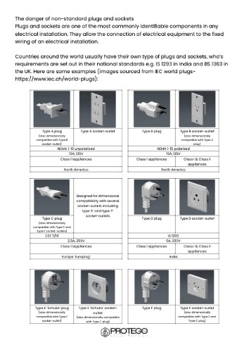 First page of the guide on non-standard plugs and sockets
